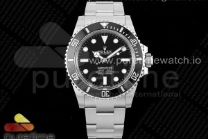 (NEW) VSF 롤렉스 신형서브마리너 논데이트 블랙다이얼 스틸브레이슬릿  Submariner 41mm 124060 No Date Black Ceramic 904L Steel VSF 1:1 Best Edition VS3235