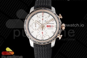 V7F 쇼파드 밀레 밀리아 로즈골드콤비 화이트다이얼 블랙러버스트랩 Mille Miglia 168571 SS/RG V7F 1:1 Best Edition White Dial on Black Rubber Strap A7750