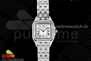 BVF 까르띠에 팬더 시크릿 22 화이트다이얼 스틸브레이슬릿 Panthère 22mm BVF 1:1 Best Edition SS White Dial on SS Bracelet Ronda Quartz