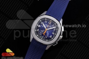 OMF 파텍필립 아쿠아넛5968 블루다이얼 블루러버스트랩 Aquanaut 5968 SS OMF Best Edition Blue Dial on Blue Rubber Strap A520